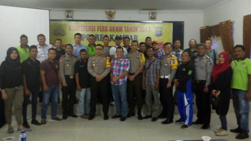 Jelang Tahun Baru, Kapolres Kampar Gelar Konferensi Pers